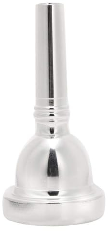 Dilwe Boquilla de Trombón 12C, Boquilla de Trombón Alto de Latón Chapado en Plata Boquilla Accesorios de Actualización de Instrumentos MusicalesAccesorios para Instrumentos de Viento
