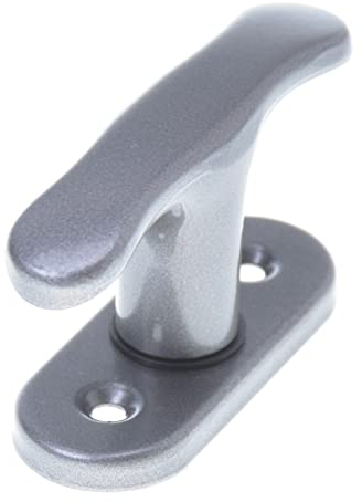 Aqbau® Fenstergriff Metall (Graphit) Fensterolive Lackiert Balkontürgriff Metall fenstergriff klein, universal fenstergriffe, Fensterbeschlag