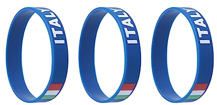 BESPORTBLE 10 Stück Italienisches Italienisches Armband In Großen Mengen Sportliche Silikonarmbänder Länderflaggen-Bedruckte Italienische Silikonarmbänder Länderflaggen-Dekoratives