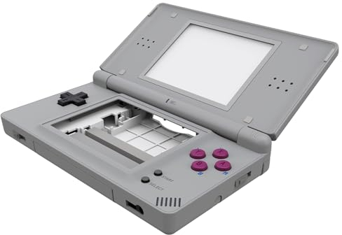 eXtremeRate Classic 1989 GB DMG-01 Replacement Full Housing Shell for Nintendo DS Lite, Custom Handheld Console Case Cover with Buttons, Screen Lens for Nintendo DS Lite NDSL - Console Without