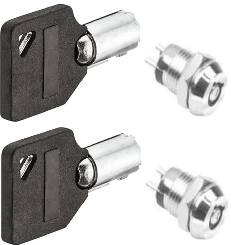 cyclingcolors 2x llaves de apertura de emergencia N° 102 + 2x cerraduras cilindros Cajas fuertesde maletero fuerte para todas partes, llave de gabinete cilindro