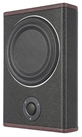 Subwoofer Activo para Coche 600 W, Amplificador Incorporado de Subwoofers de Audio para Automóvil, Altavoz de Bajo Coche Altavoz Compacto Subwoofer de Coch 37 * 25 * 7.5cm Negro