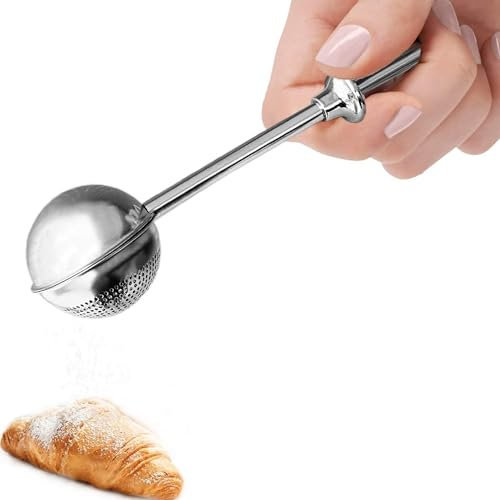 Stainless Steel Tea Strainer,Tea ball Strainers for Loose Tea,Loose Leaf Tea Steeper Fine Mesh Strainer Reusable，Tea Infuser One-Hand Operated Spring-Loaded