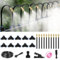 Sistema de Riego Jardín, Kit Nebulizador por Goteo Automatico, Sistema Riego Automático con Ajustable Boquilla Aspersor Pulverizador, Sistema de Riego por Goteo para Jardin Invernadero