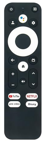 VINABTY Mandos a Distancia por Voz Aptos para Strong Leap-S3 4K UHD Google TV Streaming Box