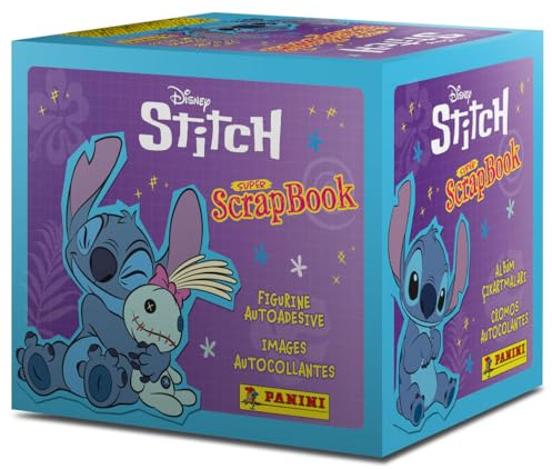 Disney Stitch Super Scrapbook Sticker Album - Box da 36 Bustine Panini
