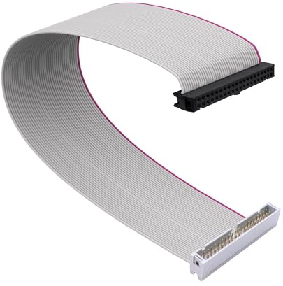 YARCHONN IDE 40-stiftskontakt till hona förlängningskabel adapter platt band kabel för 3,5 tum PATA HDD kontakt förlängningskabel – 30 cm/11,8 tum