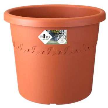 Elho Algarve Cilindro 35 - Pot De Fleurs - Terre Cuite - Extérieur - Ø 34.5 x H 29 cm