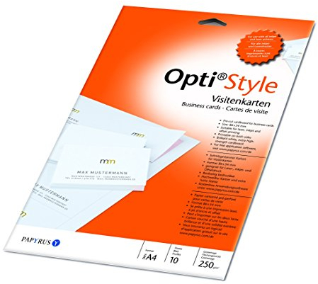 Papyrus 88081998 Visitenkarten Schnittgestanzter, weiß