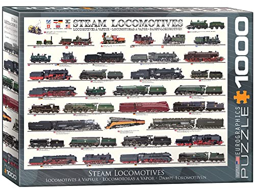 EuroGraphics EG60000090 Puzzle Dampflokomotiven, mehrfarbig