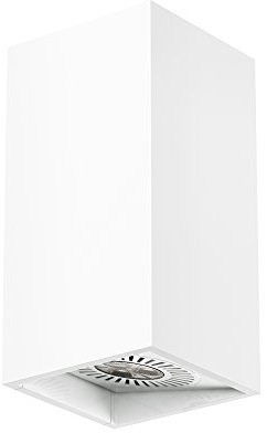 OSRAM LED Strahler Up and Down Tresol Bloc / dekorative Wandleuchte LED mit Aluminiumgehäuse mit zwei verstellbaren, lichtstarken LED-Spots / horizontale und vertikale Montage möglich / warmweiß - 3000K, weiß