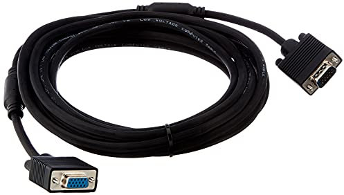 Phoenix Technologies 5m VGA câble VGA VGA (D-Sub) Noir - Câbles VGA (5 m, VGA (D-Sub), VGA (D-Sub), Noir, 1680 x 1050 pixels, Male connector / Female connector)