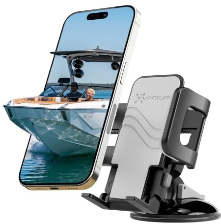 XVenture Griplox Waterproof Phone Mount, Boats Phone Holder for Kayak