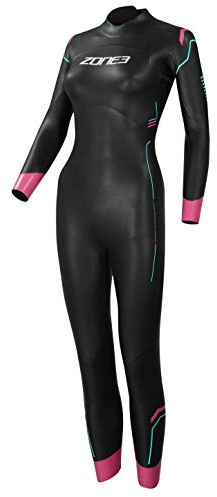 Zone 3 Traje de neopreno Agile para mujer Negro/Rosa/Turquesa SM