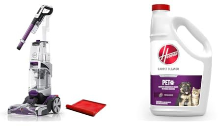 Hoover SmartWash Pet Automatic Carpet Cleaner with Storage Mat, FH53050 Paws & Claws Deep Cleaning Carpet Shampoo, Concentrated Machine Cleaner Solution, 128oz Formula, AH30933, White