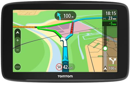 TomTom Pkw Navi GO Basic - 6 Zoll, Stauvermeidung Dank TomTom Traffic, Karten-Updates Europa, Updates über Wi-Fi (Generalüberholt)