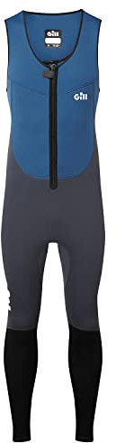 2023 Gill Junior Dynamic Long John Wetsuit - Atlantic Blue - 5017-BLK-J JXL