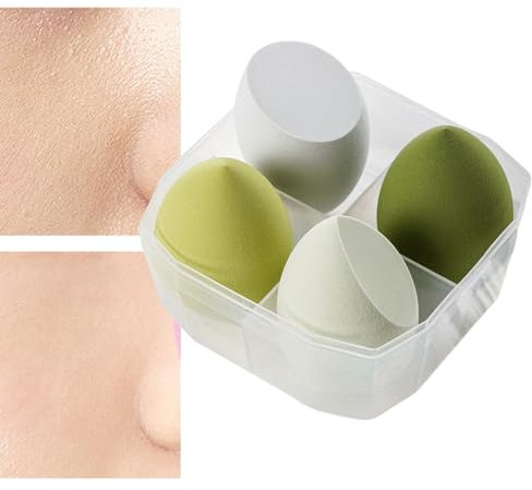 Make-up- -Set | 4 Stück latexfreie, mehrfarbige Beauty-Schwämme für Make-up - Make-up- zum perfekten Auftragen von Flüssig-, Creme- und Puderkosmetik Tedious