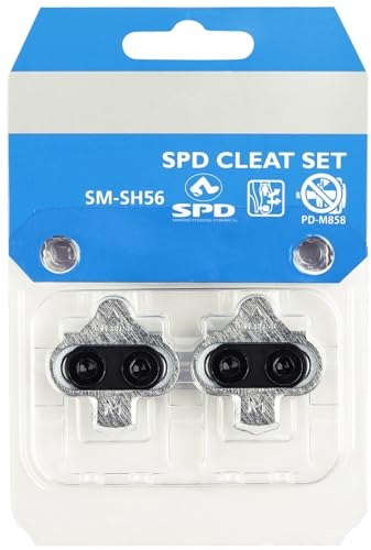 NAACOO Fahrrad Schuhplatten kompatibel mit Shimano SPD SH51 SH56 Klickpedale Cleats – Spin Peloton Indoor Cycling Clips & Mountain MTB Bike Fahrrad Cleat Clips Set