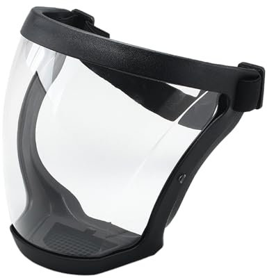 Gkumgwo Écran facial de protection, écran facial anti-buée,Masque de protection facial transparent super protecteur - Équipement de protection de sécurité pour adultes, couvre-visage pour le travail