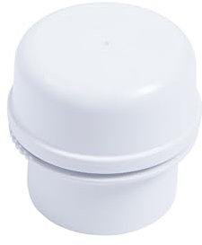 JB Products Air Admittance Valve AAV, 6 DFU – 2″ x 1-1/2″ with Threaded Adapter, PVC Construction Plumbing Vent Valve for Drainage Systems (White)