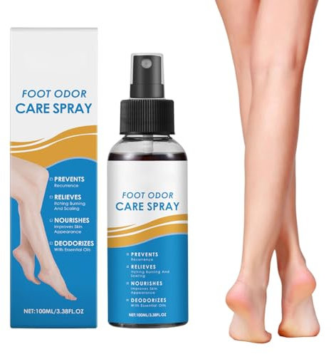 Athleten Fußspray - beruhigendes Gefühl natürlicher Geruchsiminator | 3.38fl.oz Extra Strength Schuhspray | Zusätzliche täglich Fußreiniger für die meisten Fuß des Athleten