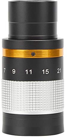 Rankomu Télescope astronomique 7-21 mm, oculaire à zoom continu, 31,7 mm, argenté, oculaire pour une meilleure expérience de visionnage