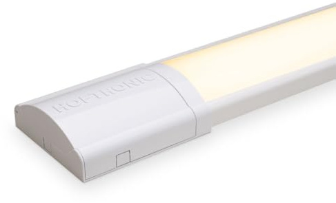 HOFTRONIC - LED Batten 120cm 40W Integrierte Röhrenlampe 3000K Warmweiß 5600lm Super Hell 30000h LED Langfeldleuchte 1200x74x25mm (LxBxH) Deckenleuchten garagenbeleuchtung