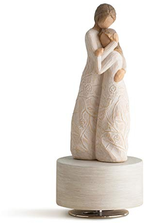 Willow Tree Close to me, Plays Debussy's Clair de Lune, Apart or Together, Always Close to Me, Gift to Celebrate Birthday, Graduation, Mother's Day, Sculpted Hand-Painted Musical Figure