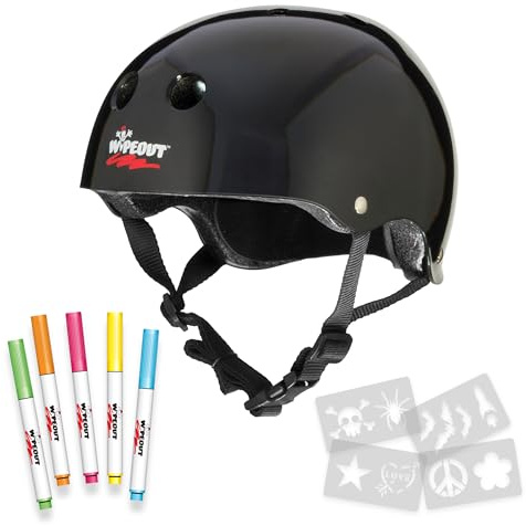Wipeout Dry Erase Kids Helmet – Ideal for Bike, Skate, Scooter, In-Line Skating and Rollerblading