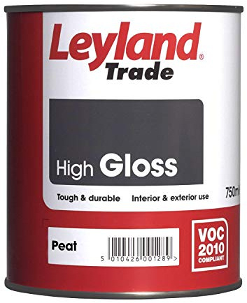 Leyland Trade High Gloss Paint - Peat 750ml