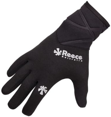 Reece Hockey Handschuh - Power Player Handschuh - Silikonstollen für Einen Besseren Griff und Einen Vollständigen Schutz - Linkshandschuh - Hockey Handschuhe Kinder - Schwarz - Größe S