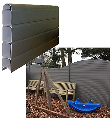 VP Plastic Fencing Panels - Composite Fence Panels - ECO Fencing Fence Board 2.4m (8') - Graphite
