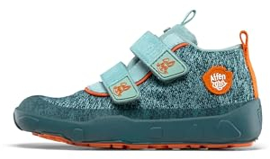 Affenzahn Übergangsschuh Knit Happy wasserdicht atmungsaktiv vegan mit Kaltfutter, Klettverschlüssen und Rutschfester Sohle Größe 21-32