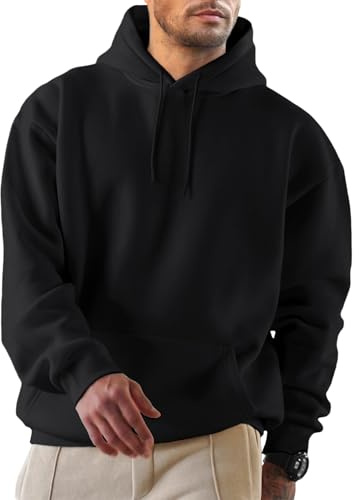 JMIERR Mens Hoodies Oversized Cotton Hooded Sweatshirts Pullover Jumper | Fleece,Hooded,Cotton Oversized,Loose Fit,Long Sleeve,Drawstring,Fall Winter,Warm,Jmierr Mens Tops Hoodies,Mens Clothes