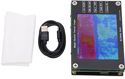 Digital Thermal Imager Infrared Camera, Handheld Multifunctional Thermal Imager measure -40℃ to +300℃ with 2.8in LCD screen Charging by USB Type-C