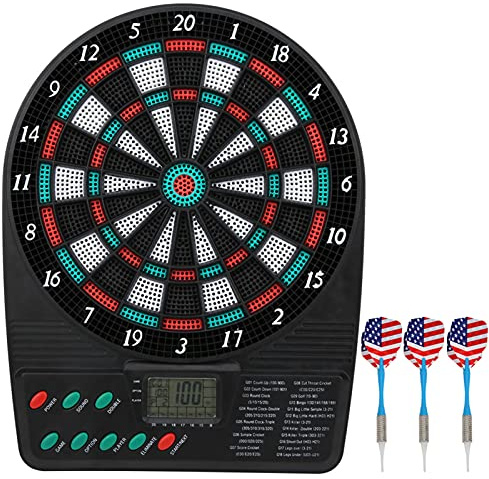 Set di bersagli elettronici, con display LCD, alimentato a batteria, bersaglio morbido con punteggio automatico, sicuro e semplice, intrattenimento per il tempo libero in famiglia per uso interno o