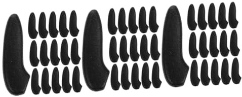 Ciieeo 3 Juegos Juego De Puntas De Cuchillas Punta De Cuchillo Accesorios De Cocina Vaina De Cubiertas De Para Consejo Black El Plastico 30 Uds * 3