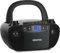 Beatfoxx CDB-1016U BK Boombox con cassette, reproductor de CD, radio, Bluetooth y USB - Grabador con entrada AUX y salida de auriculares - Funcionamiento mediante cable de alimentación o 6 pilas tipo