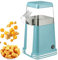 Electric Popcorn Maker - 1200W Retro Hot Air Popper Machine, 3 Min Fast Popping, Fat & Oil Free | Healthy Snacks, One Touch Popcorn Machine for Kids, Home, Party blue