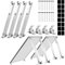 Aufständerung Solarmodul 2 Paneele SET 15°-30° Halterung Balkonkraftwerk Flachdach VERSTELBAR 15-30° 2 Solarpanels Photovoltaik Universal Wand Flachdachmontage, PV Module Einfache Befestigung