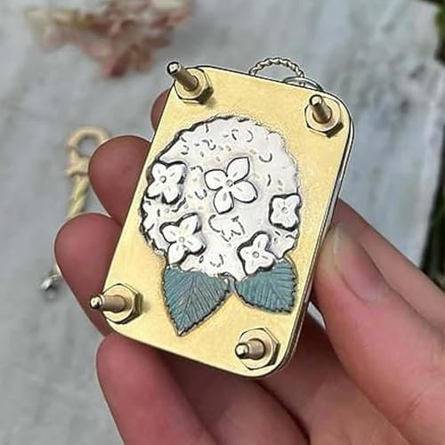 HItianya Mikro-Blumenpresse, Miniatur-Blumenpresse-Set für Kunst- und Handwerksliebhaber, Pflanzenkunst & -handwerk, Metallblumenpressen zur Pflanzenkonservierung und -sammlung (Hydrangea)