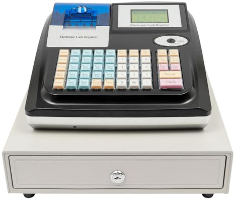 48 pulsanti registratore di cassa elettronico, 100-240 V, sistema di cassa a LED, display dei clienti, sistema POS con chiudibile, cassetto contanti per ristoranti, supermercati all'ingrosso