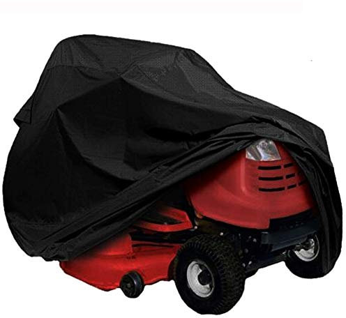 NANANA Copertura per Trattorini da Equitazione, Telo Protettivo per Trattorino Resistente ai Raggi UV Copertura Impermeabile per Tagliaerba, Resistente e Antipolvere 210d[Nero/Multi Dimensioni],S