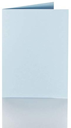Paper24 Faltkarten A5 150 x 200 mm 240 g/qm 25 Stück in Hellblau