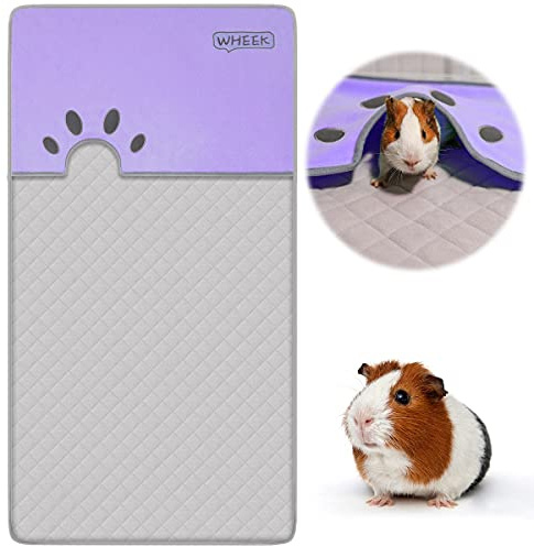 Forro polar para jaula de cobayas, 120 x 61 cm, sin polvo, para erizo, conejo, hámster, rata, manta de cama súper absorbente y forro inferior impermeable para animales pequeños