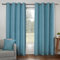 Sleepdown Textured Print Eyelet Curtains Lined Curtains for Bedroom and Living Room 66 x 90 Inch Duck Egg 2 Panels, 5056242839422