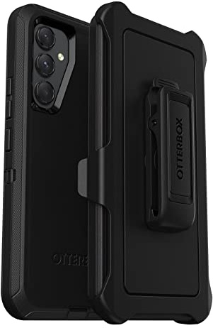 OtterBox Defender Hülle für Samsung Galaxy A54 5G, stoßfest, sturzsicher, Ultra-robust, schützende Hülle, 4X getestet nach Militärstandard, Schwarz, Keine Einzelhandelsverpackung