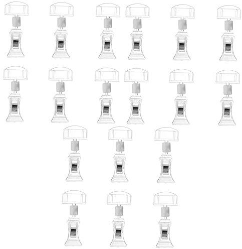 EXCEART 3 Sätze Supermarkt-ausstellungsstände Etikettenhalter Werbeetikettenständer Etikettenständer Ausstellungsstand 6 Stück * 3