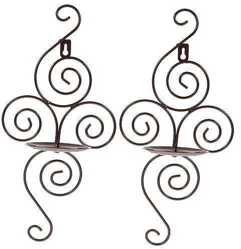 DECHOUS 2stücke Teiliges Wandkerzenhalter Europäischen Stil Metallische Wandmontage Für Kreative Dekoration Für Zuhause Feiern Und Besondere Anlässe
